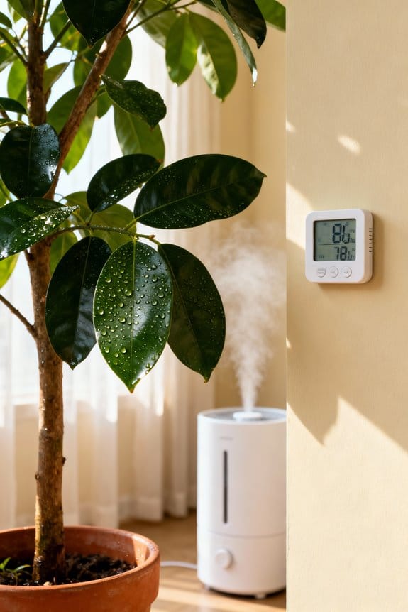 indoor trees temperature humidity