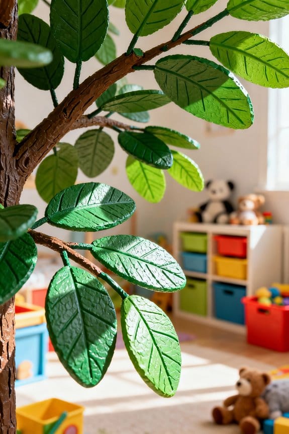 kid friendly faux tree styling