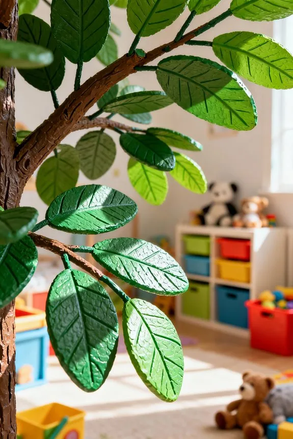 kid friendly faux tree styling