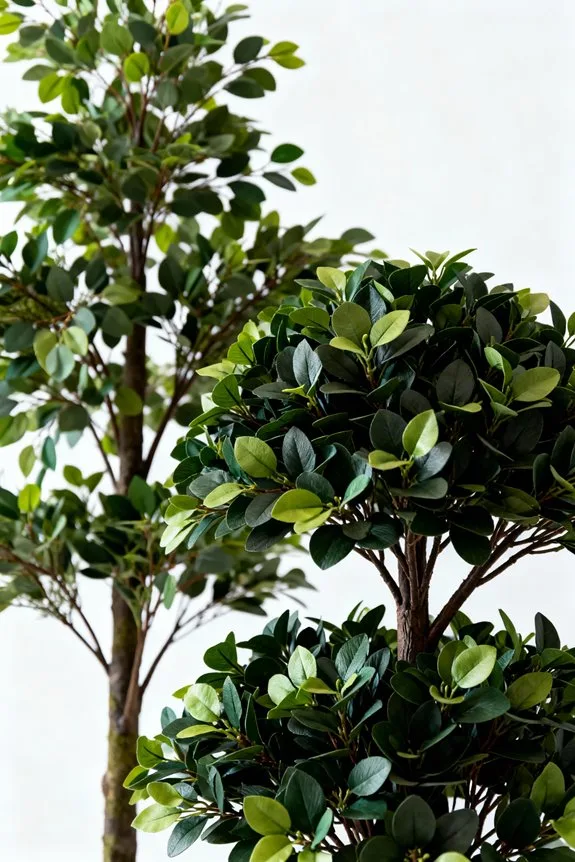 layered faux trees acoustics