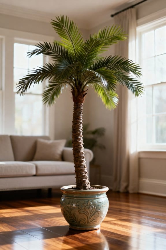 lifelike artificial palm trees