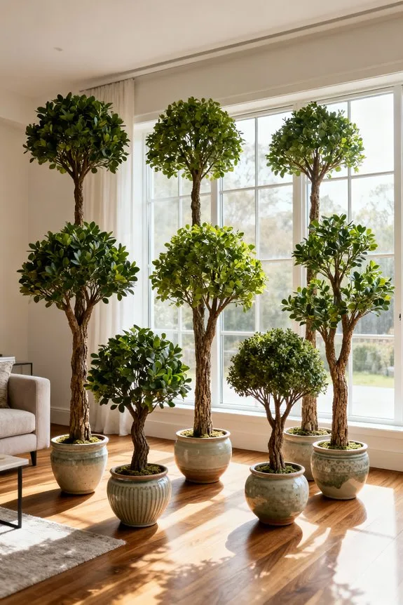 lifelike indoor artificial trees