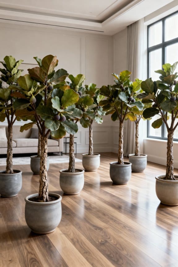 lifelike indoor faux trees