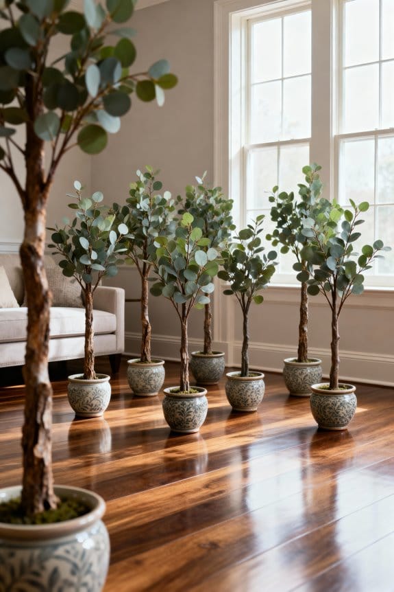 lifelike indoor faux trees