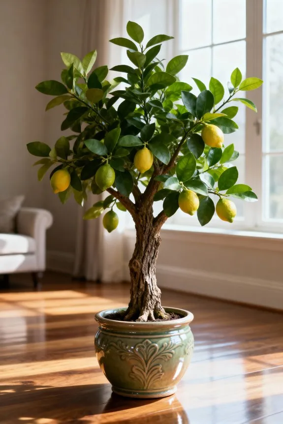 lifelike indoor lemon trees