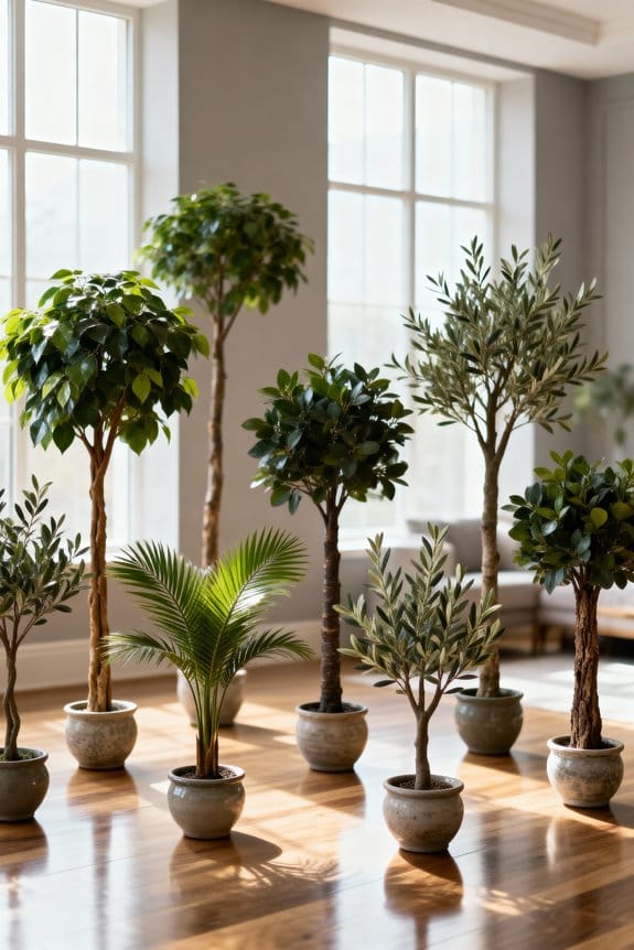 lifelike indoor lighted trees