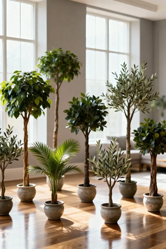 lifelike indoor lighted trees