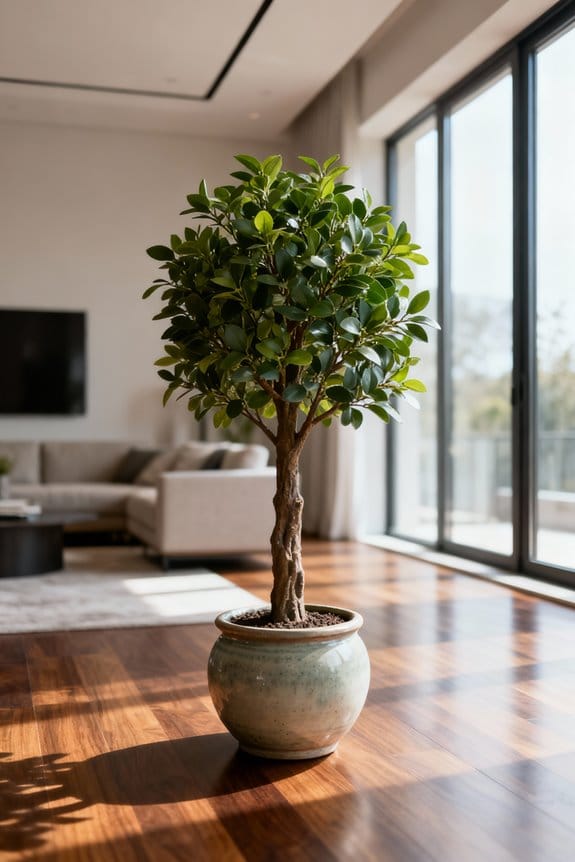 lighting affects indoor trees