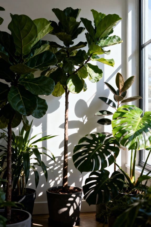 lighting influences indoor trees