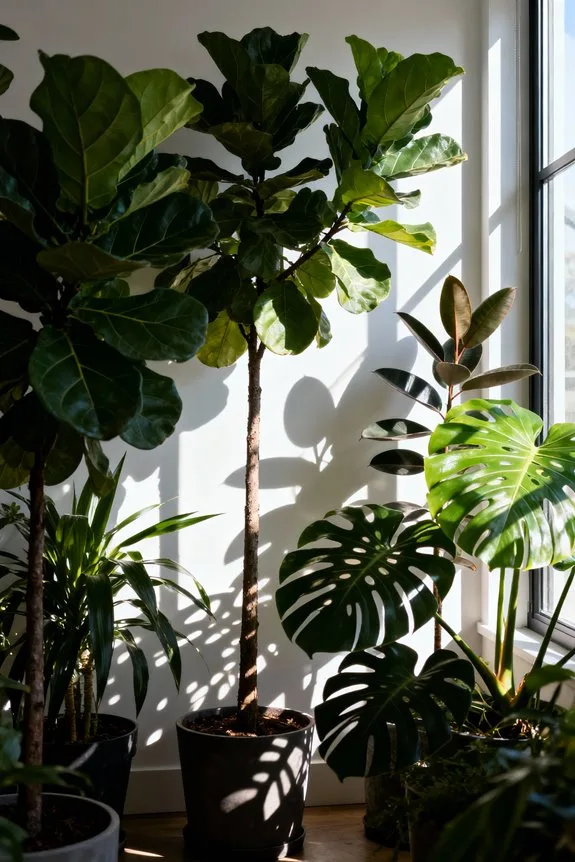 lighting influences indoor trees
