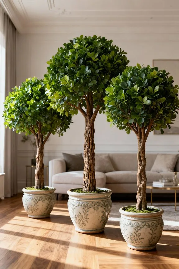 low maintenance faux trees