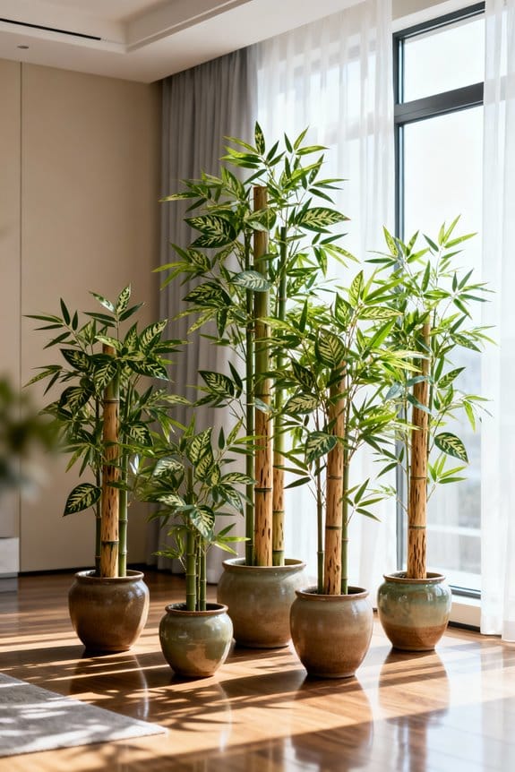 low maintenance potted bamboo trees