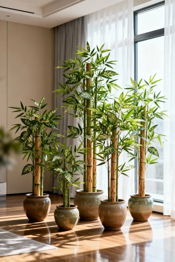 low maintenance potted bamboo trees
