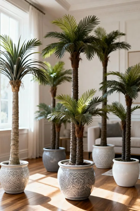 lush indoor tropical decor