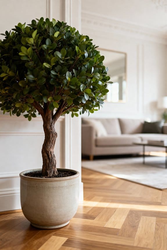 lush low maintenance artificial trees
