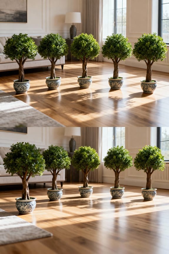 lush realistic artificial trees