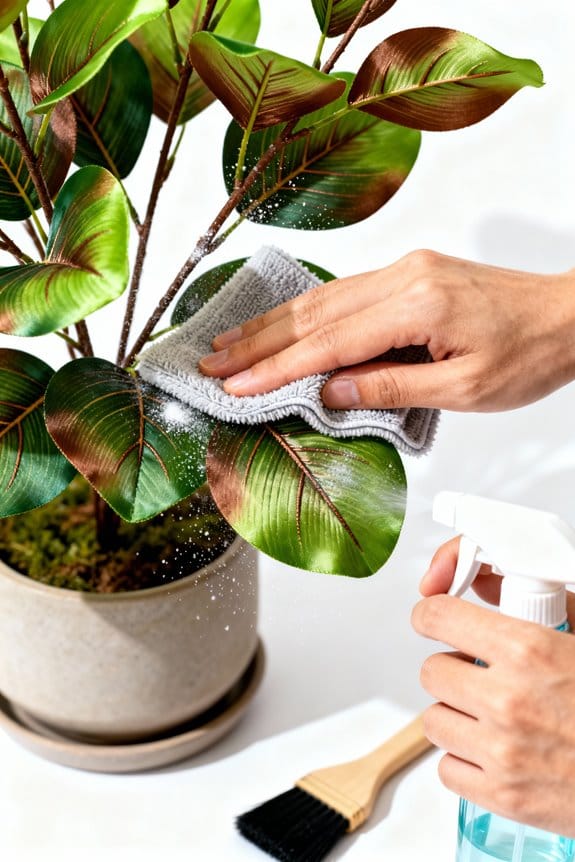 maintain faux tree longevity