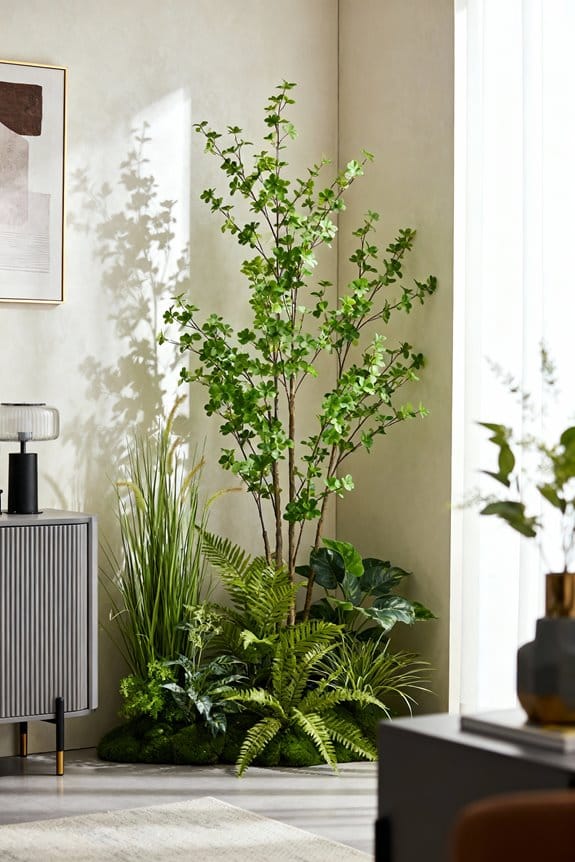 maximize faux tree placement