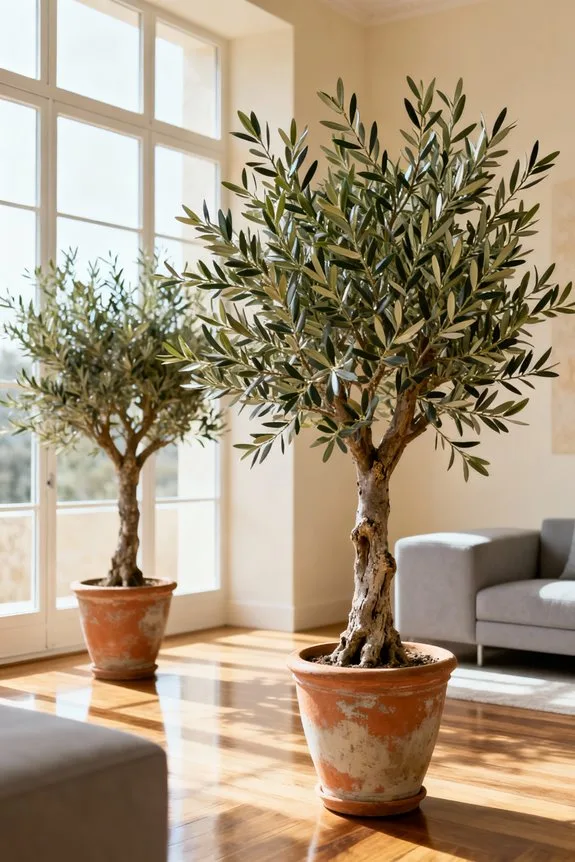 mediterranean olive trees selection