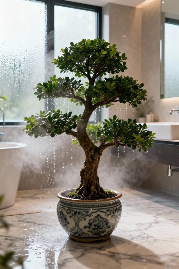 moisture management for indoor trees