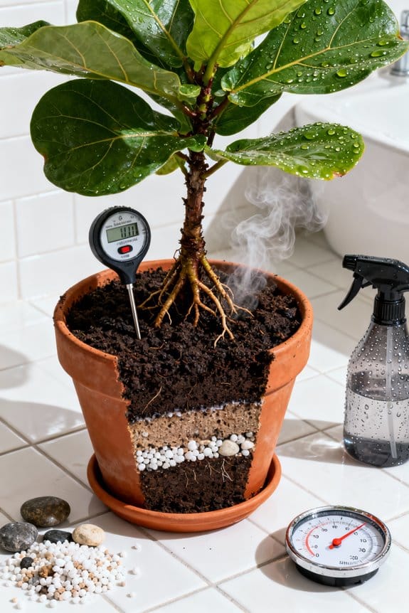 monitor soil moisture levels