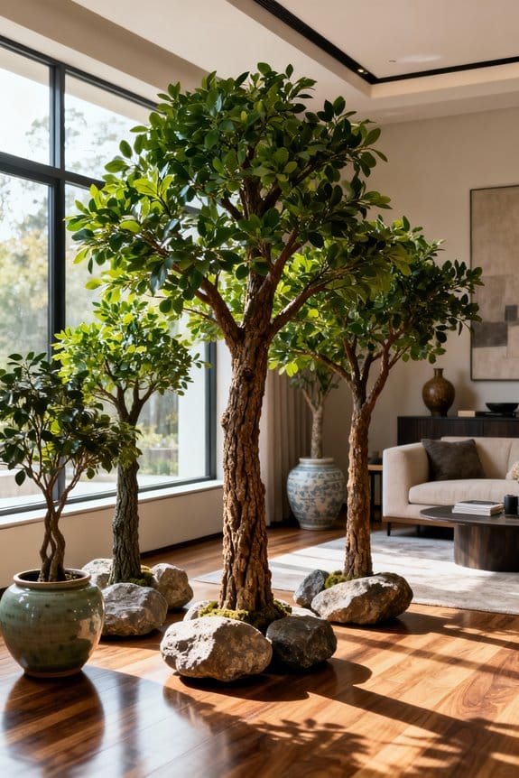 natural looking artificial trees