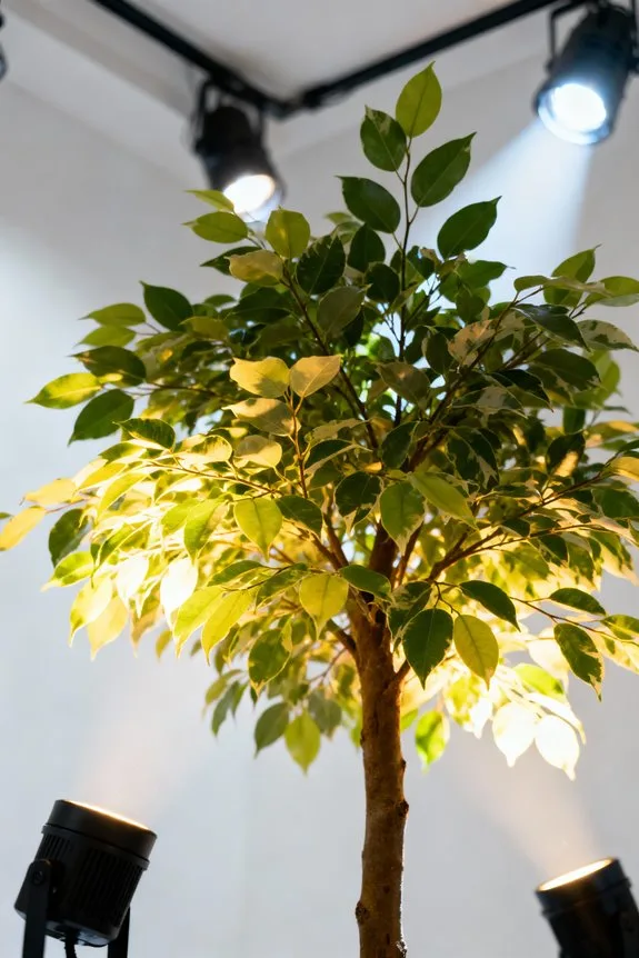 optimal light for trees