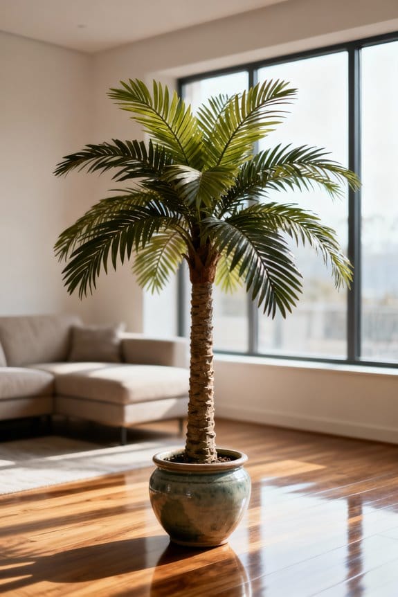palm style faux tree advantage