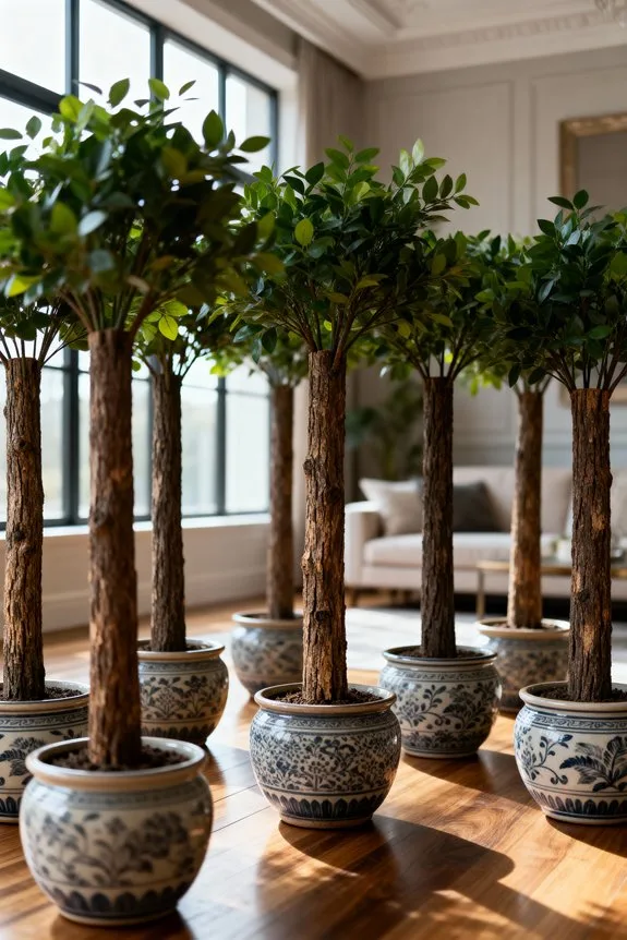 realistic fake tree trunks