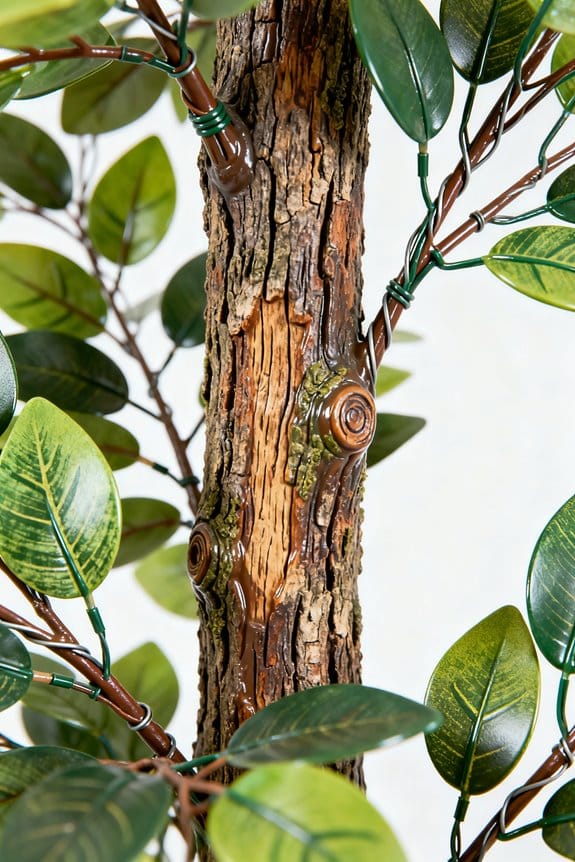 realistic faux tree features