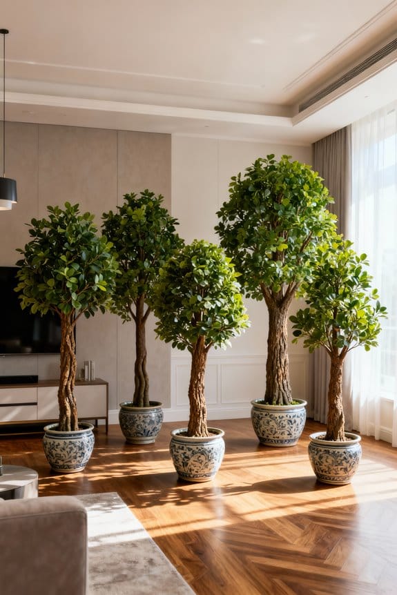 realistic finish artificial trees