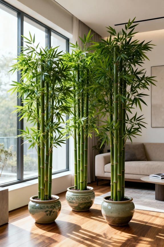 realistic indoor bamboo replicas