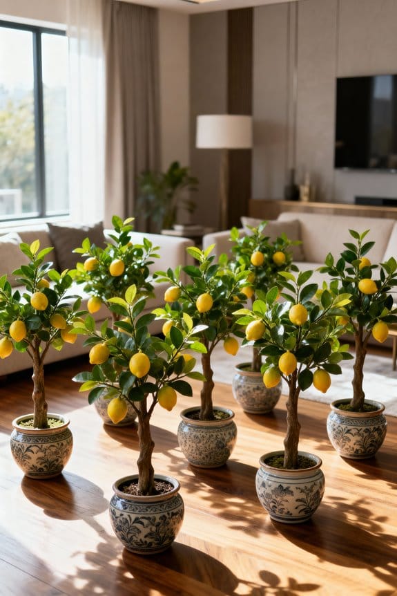 realistic indoor lemon trees