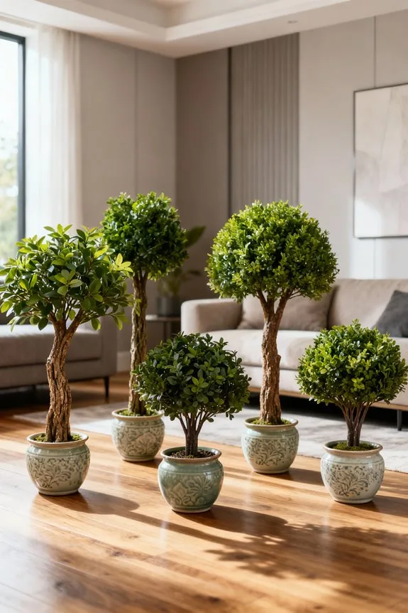 realistic looking faux trees