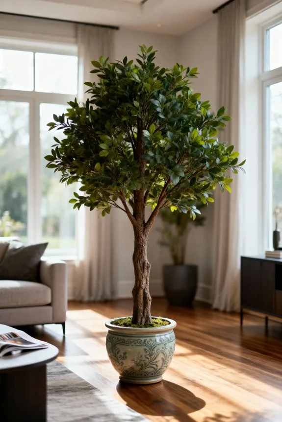 realistic small space artificial trees
