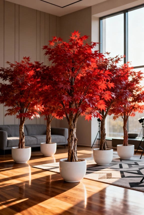 red maple indoor decor ideas