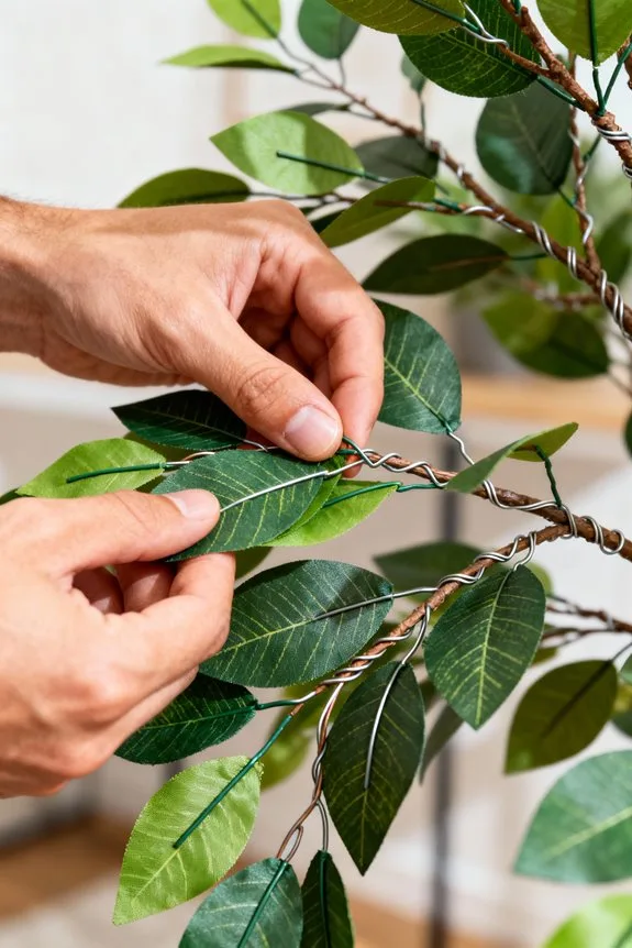 reshape faux tree branches