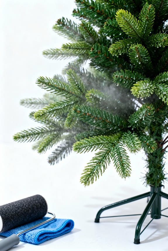 safe routine for faux trees