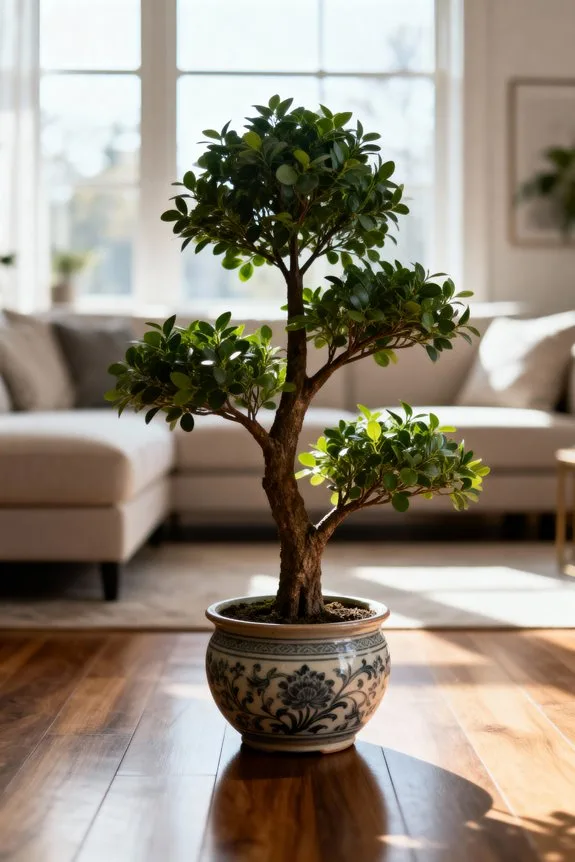 small artificial indoor trees