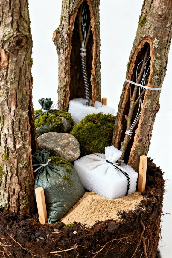 stabilizing faux trees effectively