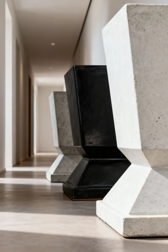 stable square base pots