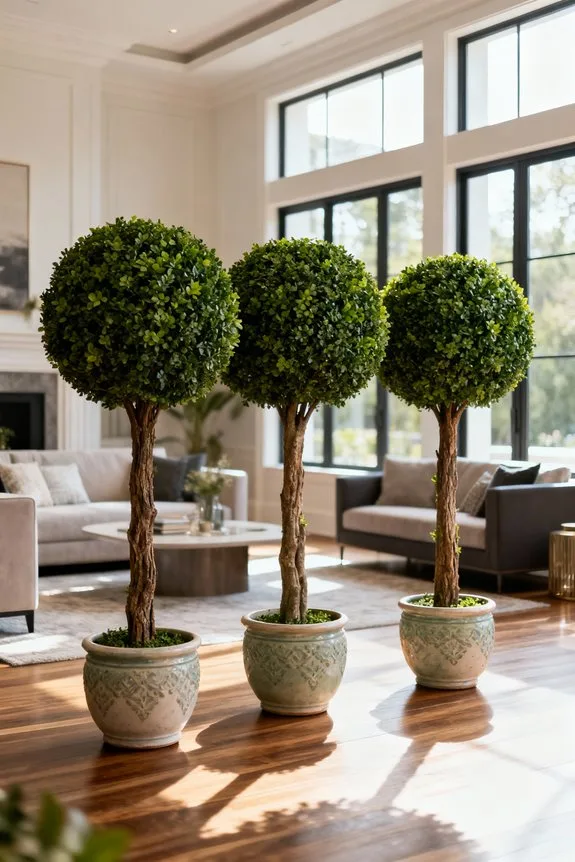 stunning faux hedge backdrops
