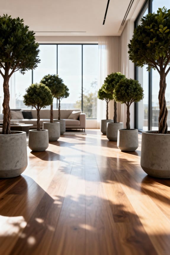 stylish concrete planters selection