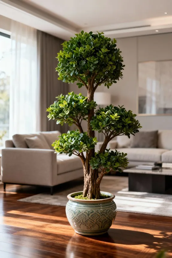 stylish indoor artificial trees