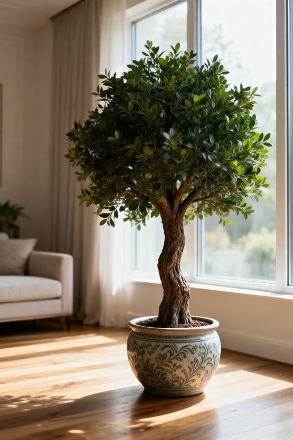 stylish low maintenance artificial trees