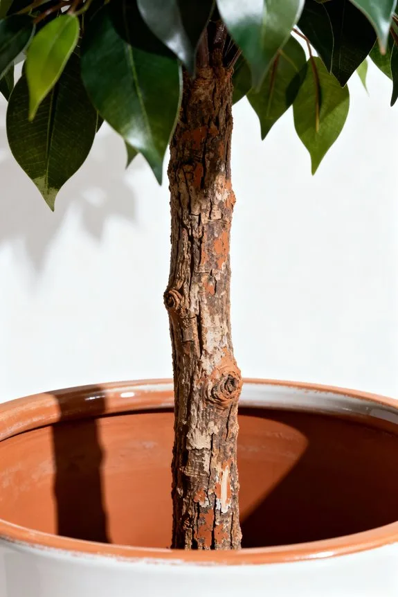 stylish planter for faux trees