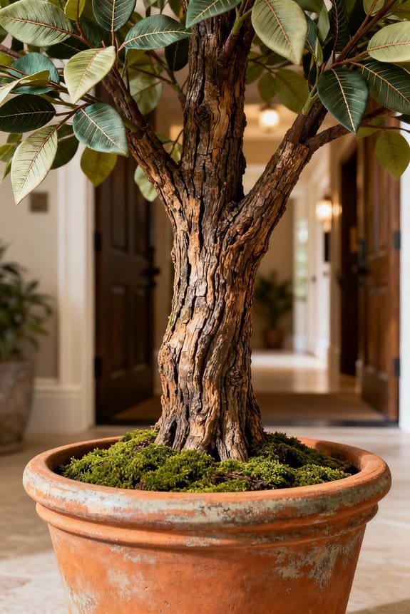 stylish planters enhance realism