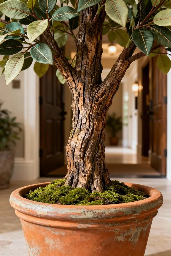 stylish planters enhance realism