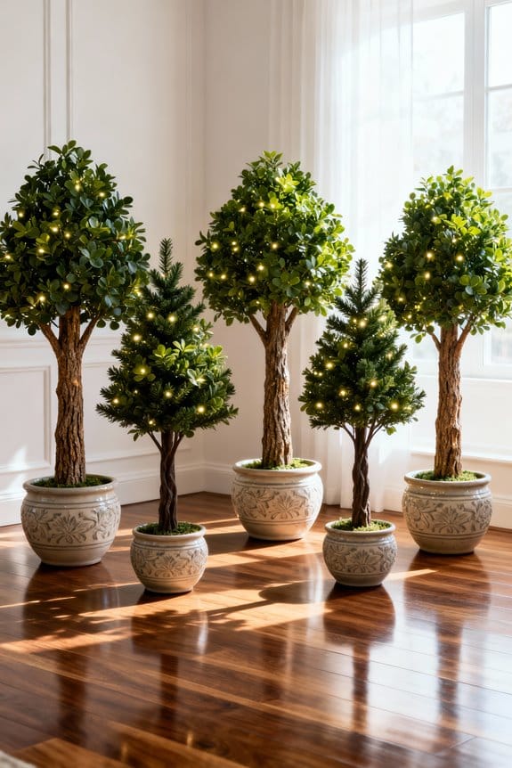 sustainable holiday energy saving trees
