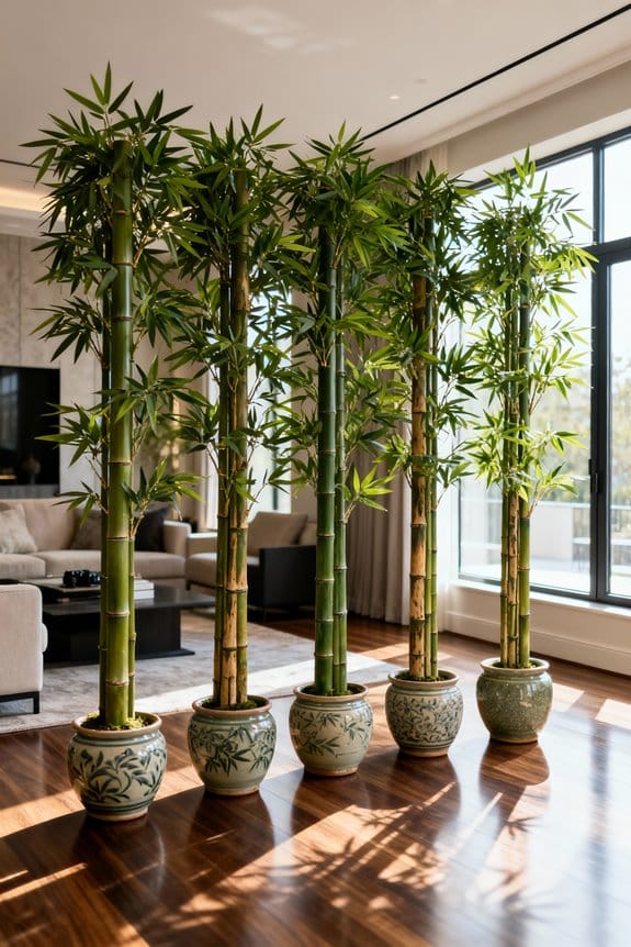 tall bamboo trees selection